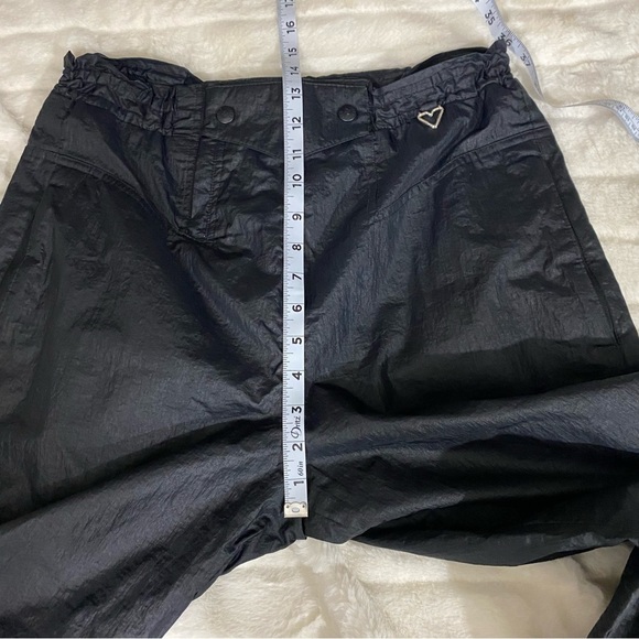 Obermeyer Size 12 Women’s Black Nylon Track Ski Snow Pants Unlined High Rise - Picture 8 of 11